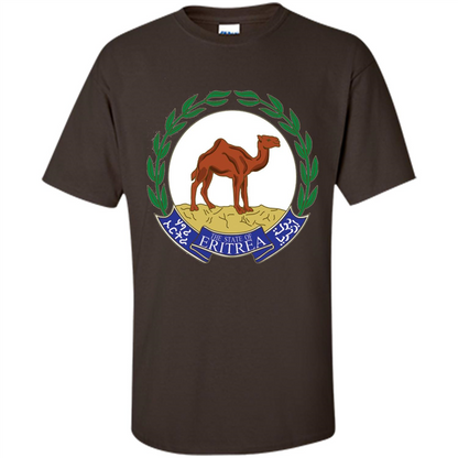 Eritrea Emblem T-shirt National Heritage Pride Dark Chocolate