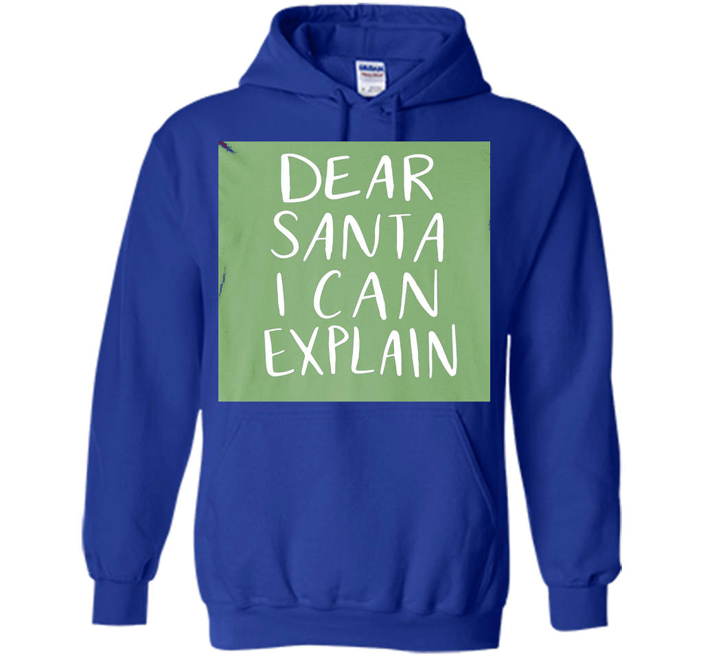 Dear Santa T-Shirt Funny Humor Holiday Christmas shirt Royal