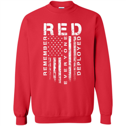 Red Friday - Remember Everyone Veteran Deployed T-shirt Red