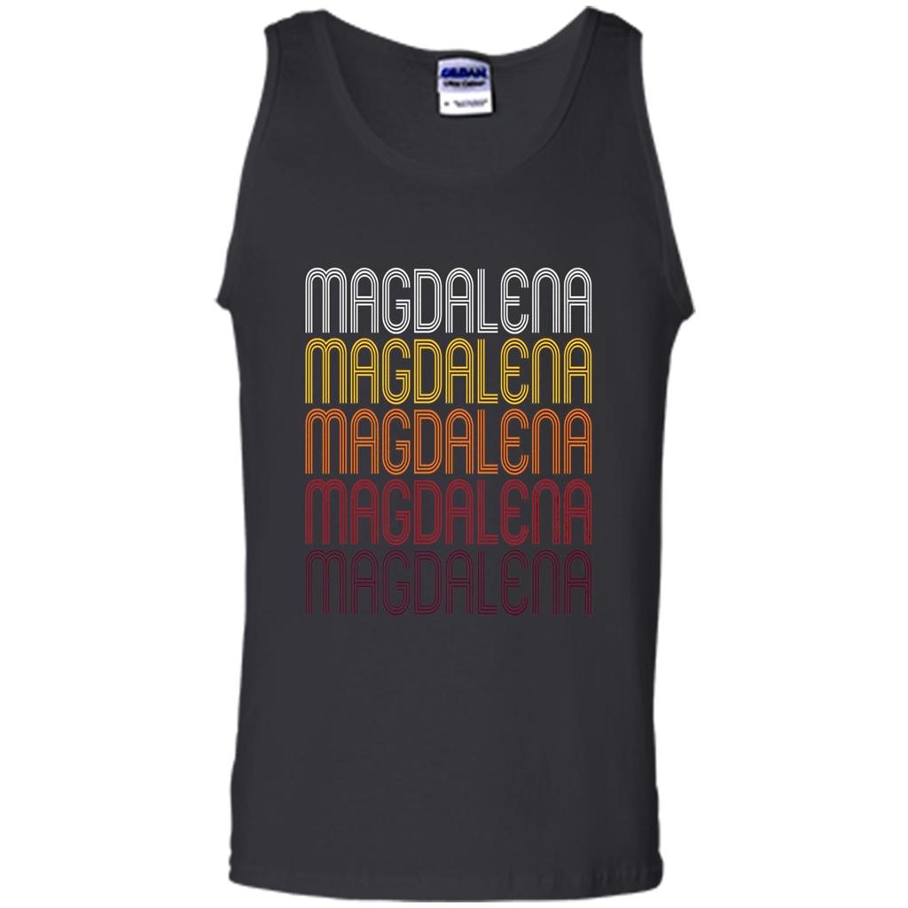 Magdalena Retro Wordmark Pattern T-shirt Black