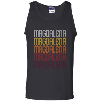 Magdalena Retro Wordmark Pattern T-shirt Black