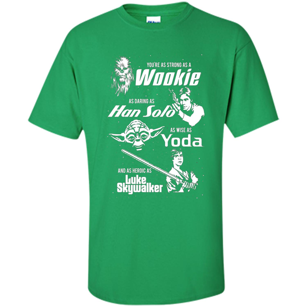 Fathers Day T-shirt Dad Is Cool As Chewy Han Yoda Luke Irish Green