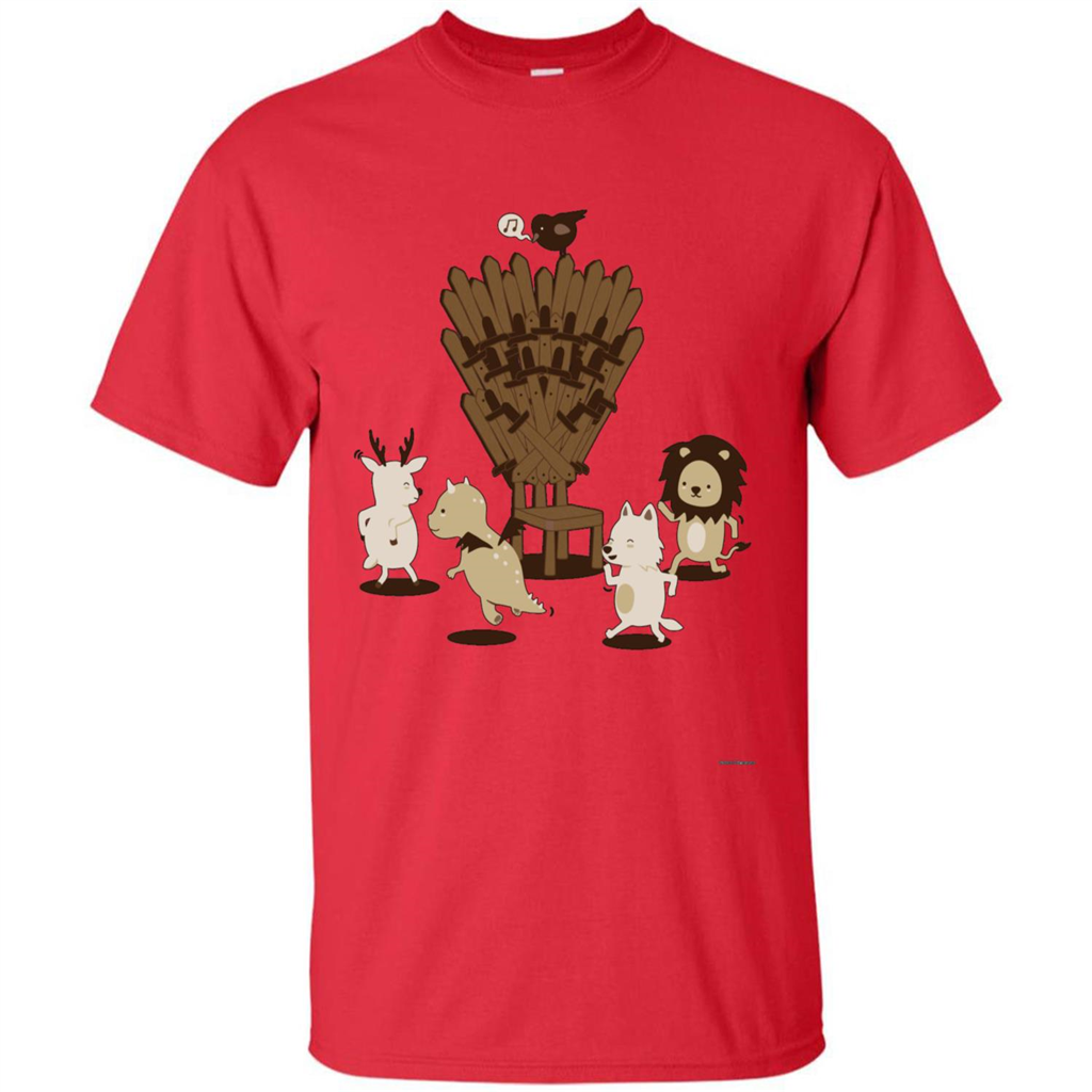 Game Of Musical Thrones Characters T-shirt Red