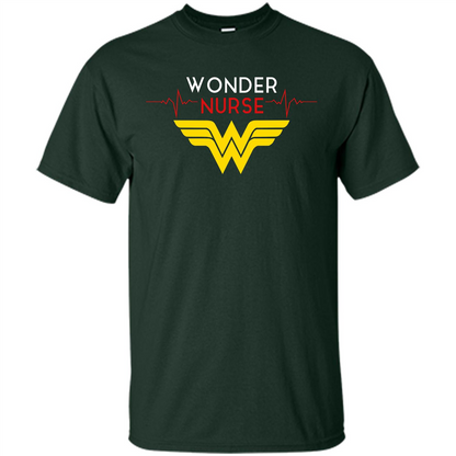 Nurse Lover. Wonder Nurse T-shirt Forest Green