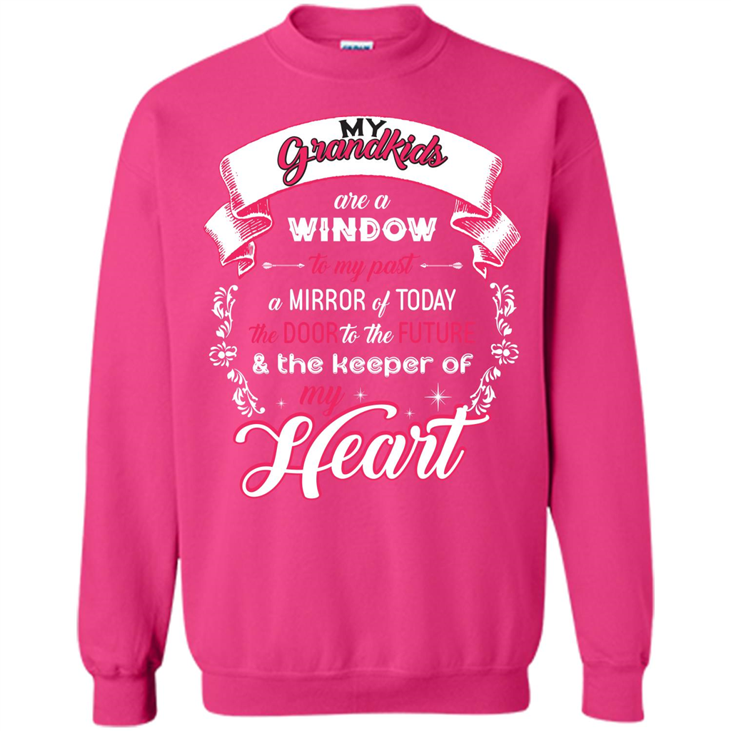 Grandparent T-shirt My Grandkids Are A Window To My Past A Mirror Heliconia