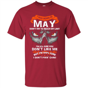 May T-shirt I Was Born In May T-shirt