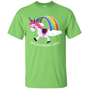 Unicorn T-shirt Real Unicorns Have Curves T-shirt