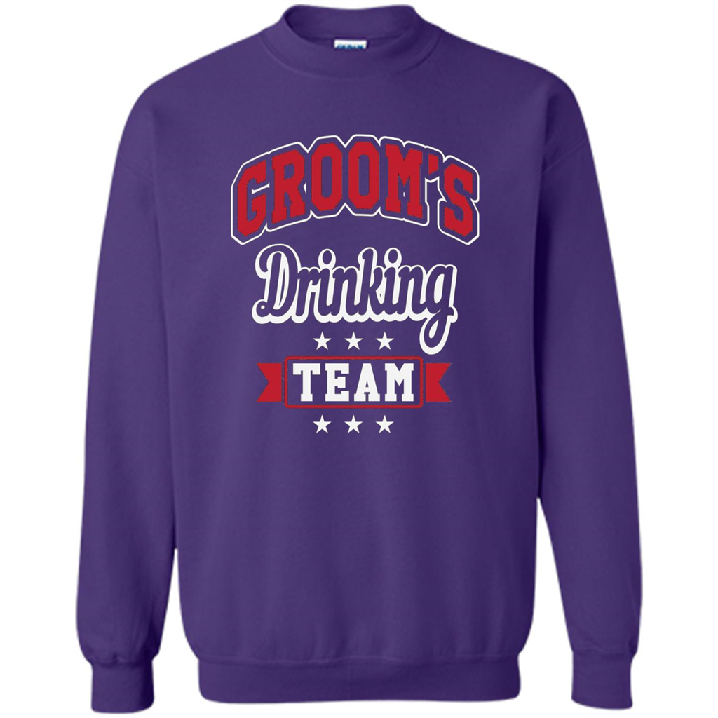 Funny Groom's Drinking Team T-shirt Bachelor Party