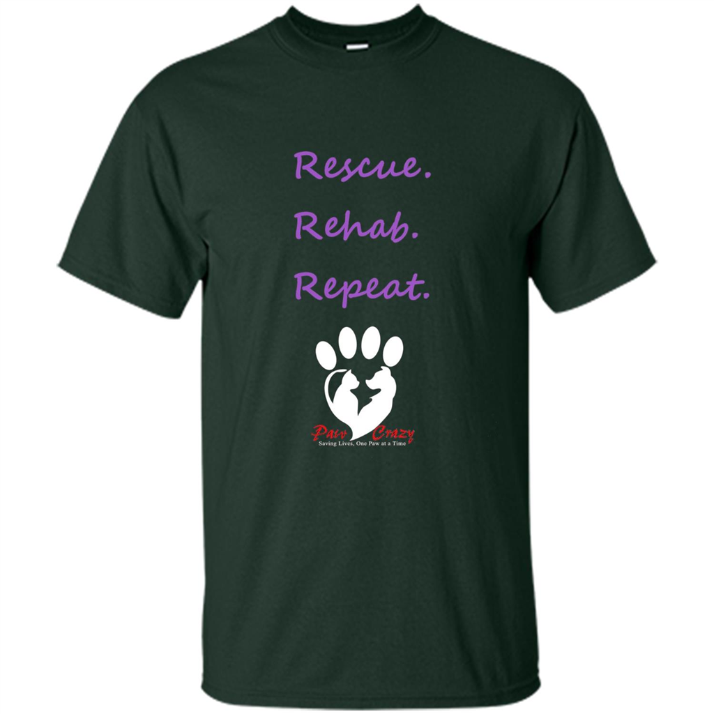Rescue Rehab Repeat T-shirt Forest Green