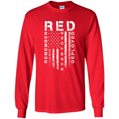 Red Friday - Remember Everyone Veteran Deployed T-shirt Red