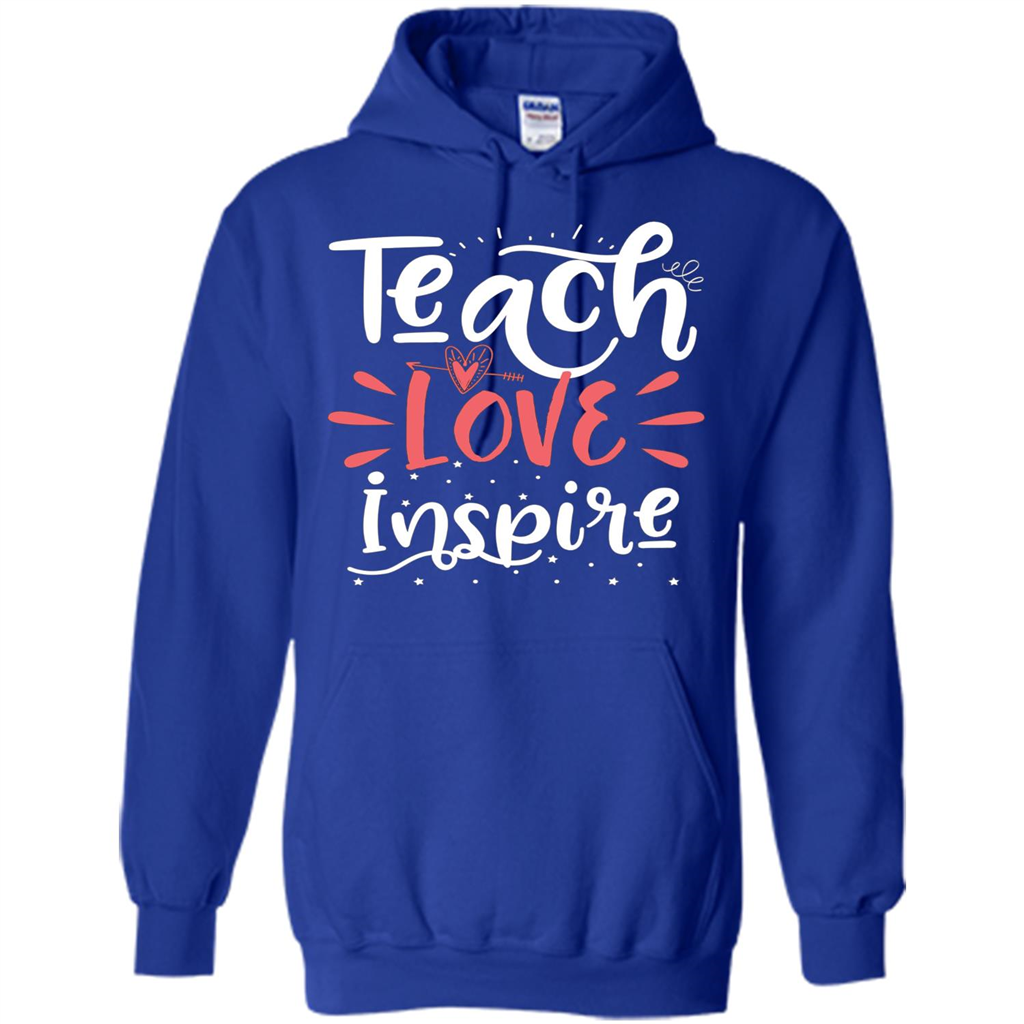 Teach Love Inspire Teacher Teaching T-shirt For Teacher Royal