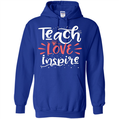 Teach Love Inspire Teacher Teaching T-shirt For Teacher Royal