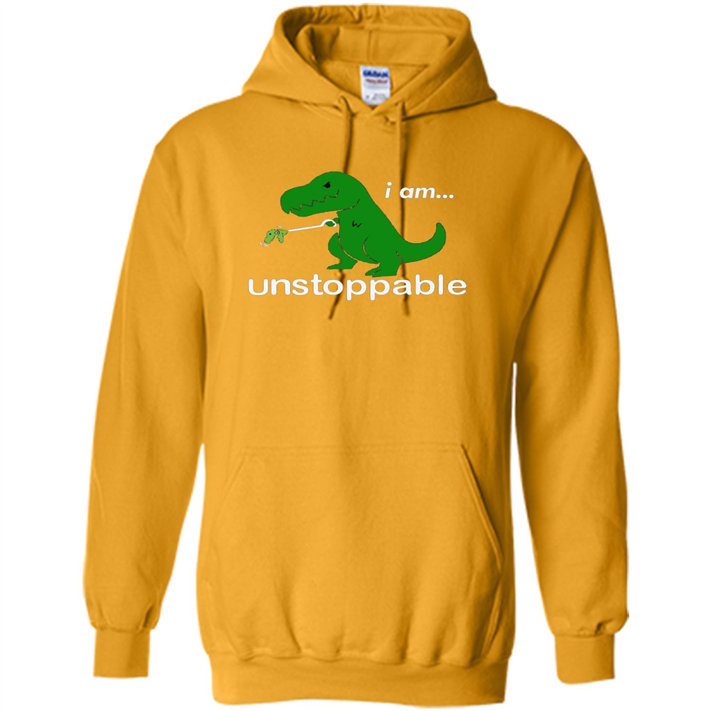 Rex Dinosaur T-shirt I Am Unstoppable Gold