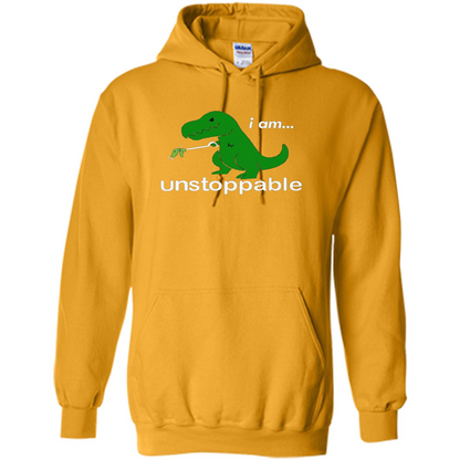 Rex Dinosaur T-shirt I Am Unstoppable Gold