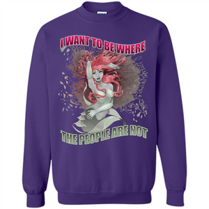 Mermaid. I Want To Be Where The People Are Not T-shirt