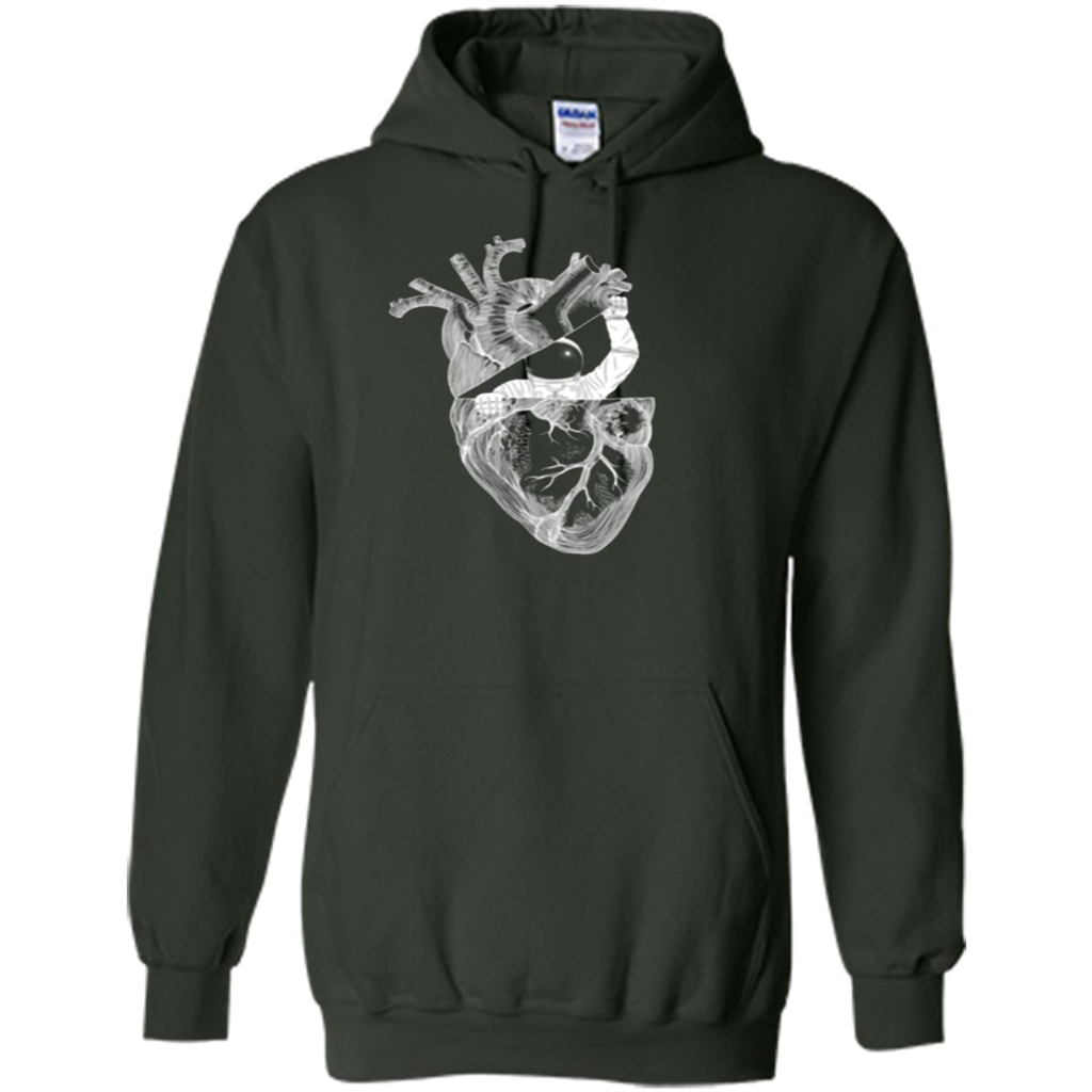 My Space T-shirt Heart T-shirt Forest Green