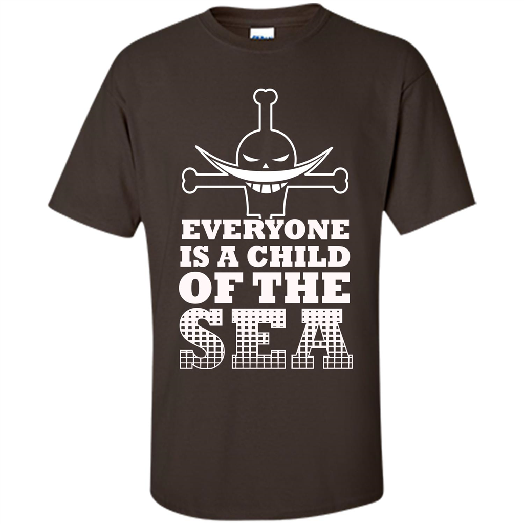 Sea. Everyone Is A Child Of The Sea T-shirt Dark Chocolate