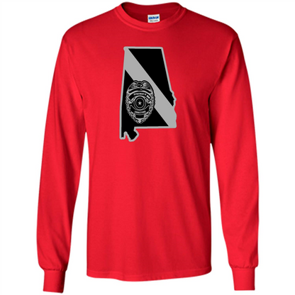 Corrections Officer Thin Silver Line Family Support Alabama Red