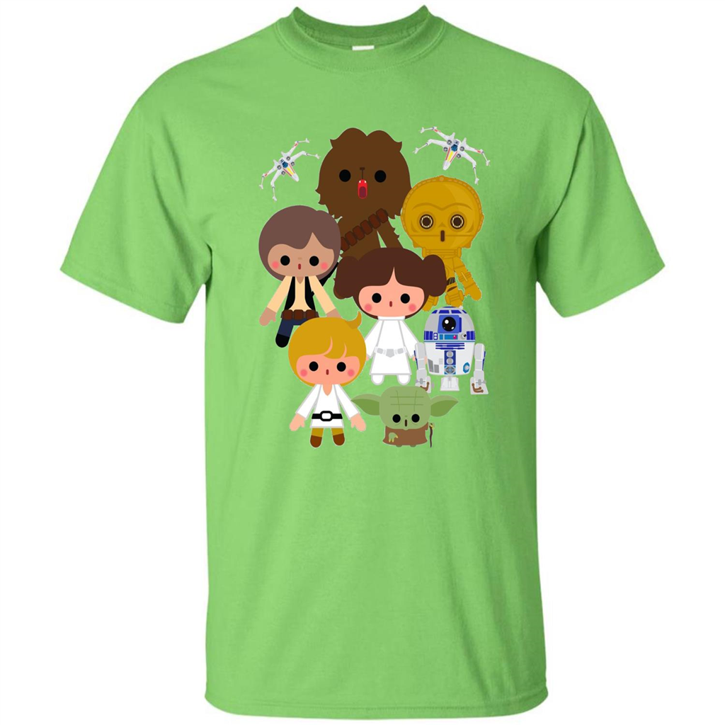 Movies T-shirt Cute Kawaii Style Heroes Premium Graphic T-Shirt Lime