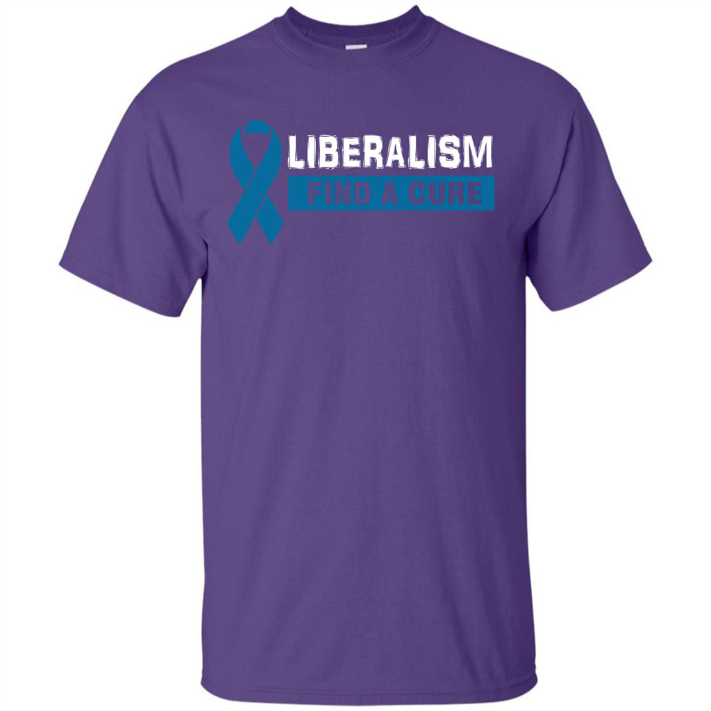 Cancer Awareness T-shirt Liberalism Find A Cure T-shirt Purple