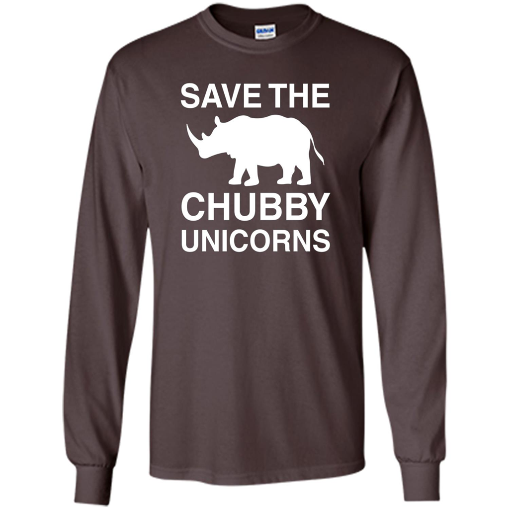 Save the Chubby Unicorns T Shirt For Men, Womens, and Kids Dark Chocolate