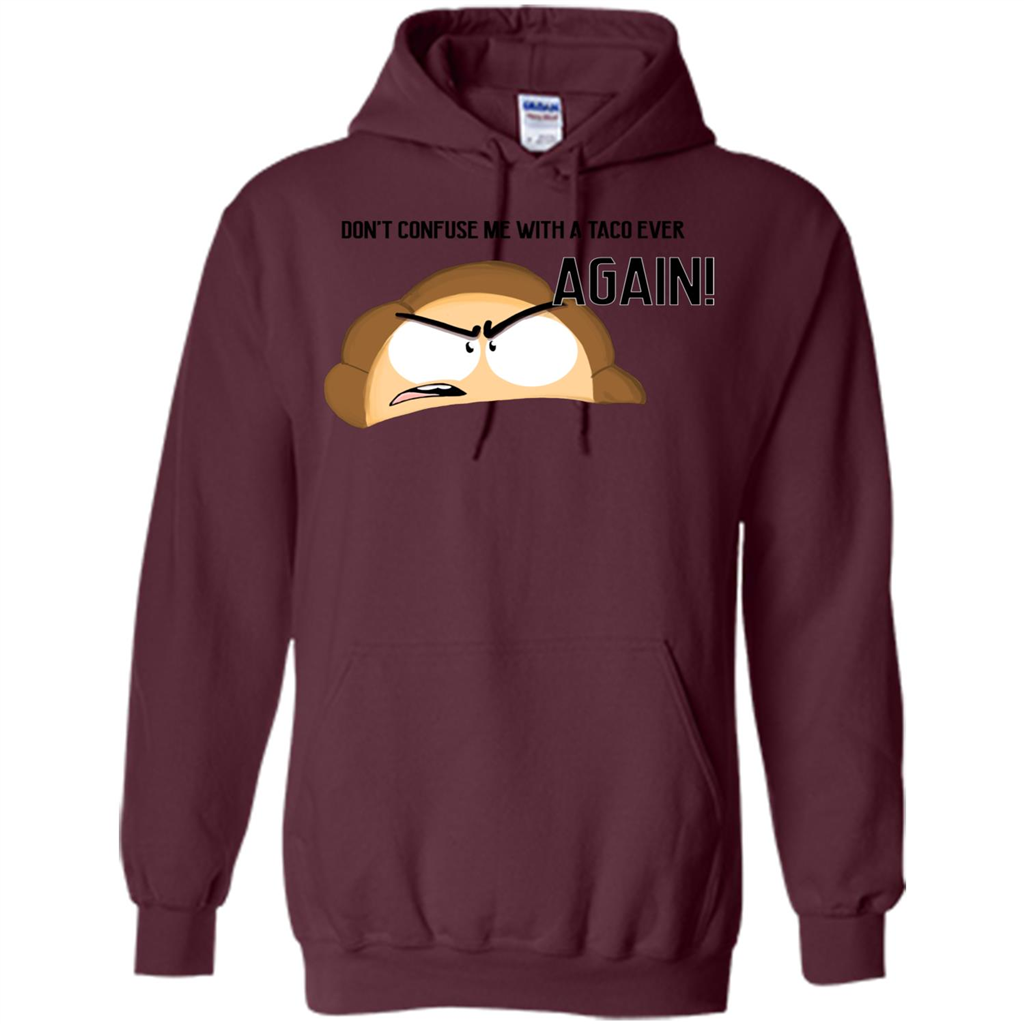 Empanada T-Shirt Dont Confuse Me With A Taco Ever Again Maroon
