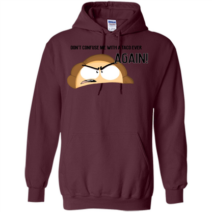 Empanada T-Shirt Dont Confuse Me With A Taco Ever Again Maroon