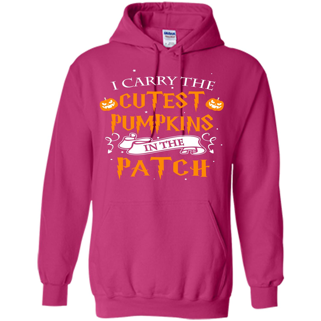 Halloween T-shirt I Carry The Cutest Pumpkins In The Patch T-shirt Heliconia
