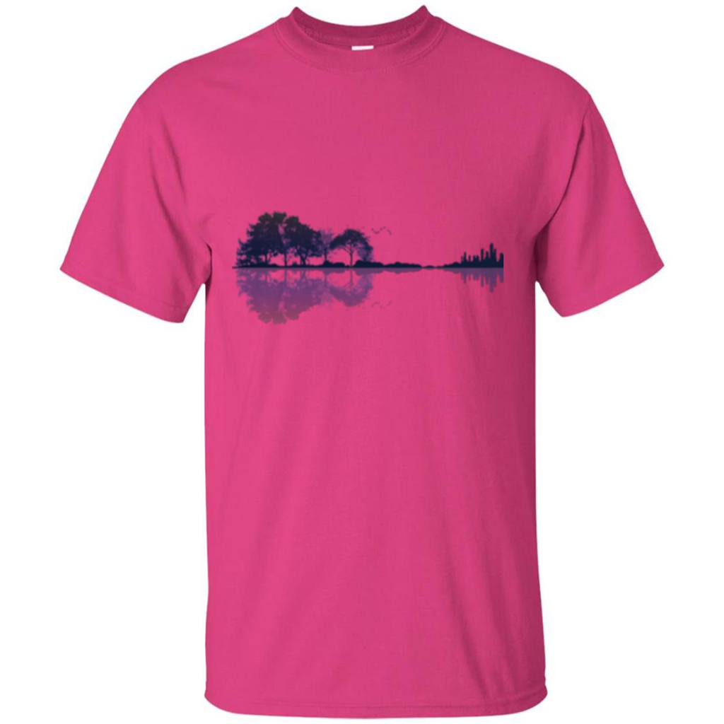 Nature Guitar T-shirt Guitar Lover T-shirt Heliconia