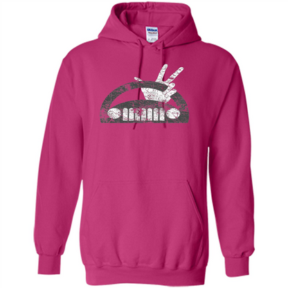 The Jeep Wave You Get It or You Don't Distressed T-Shirt Heliconia