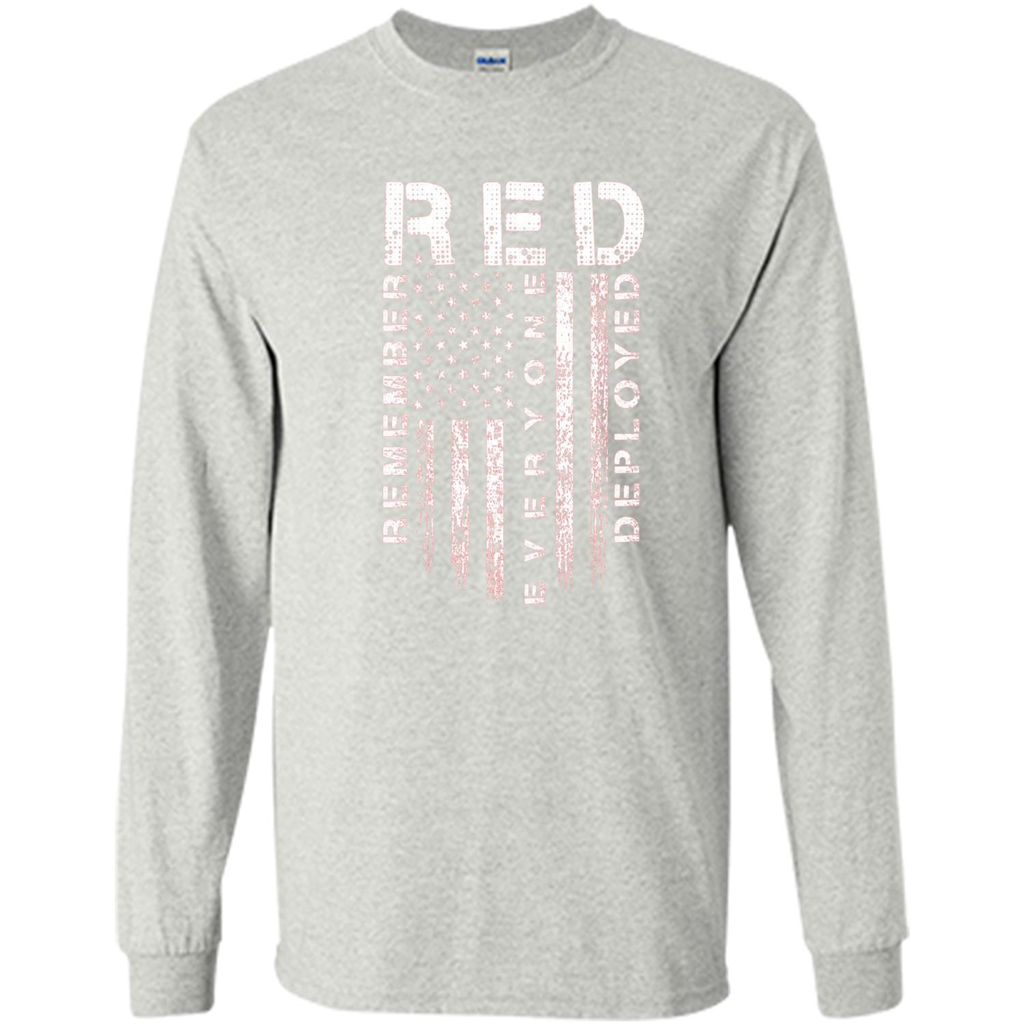 Red Friday - Remember Everyone Veteran Deployed T-shirt Ash