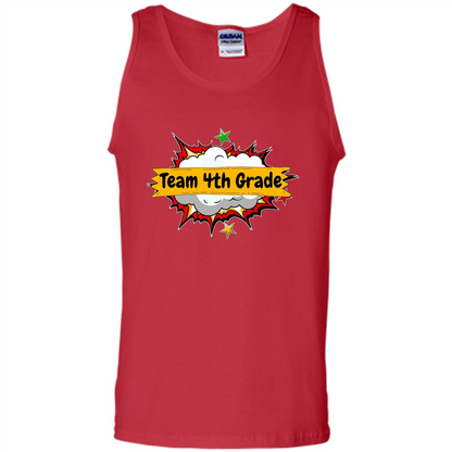 Team 4th Grade T-shirt Back To School Teacher Student T-shirt Red