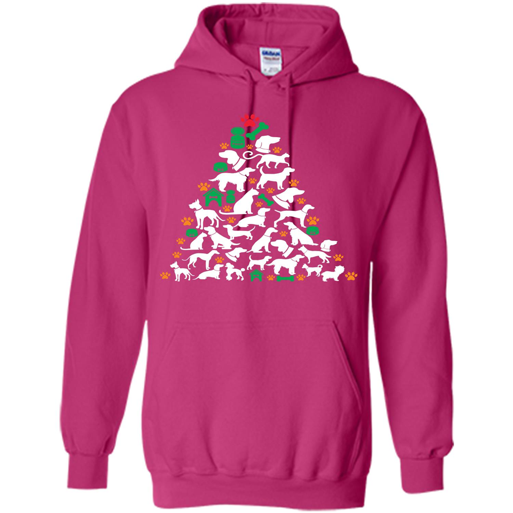 Christmas T-shirt Dog Lover Person Christmas Tree T-shirt