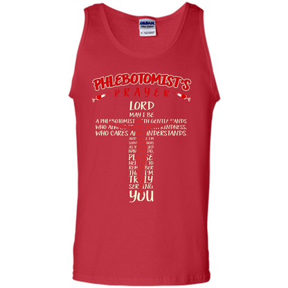 Phlebotomist T-shirt Phlebotomist's Prayer Lord May T-shirt Red