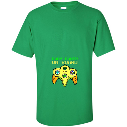 Pregnancy & Birth T-shirt Baby Gamer On Board Irish Green