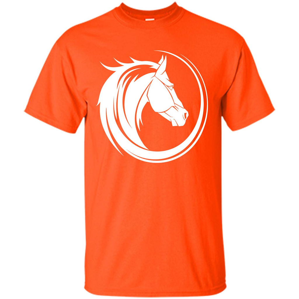 Horse Lover T-shirt Horse Circle Orange