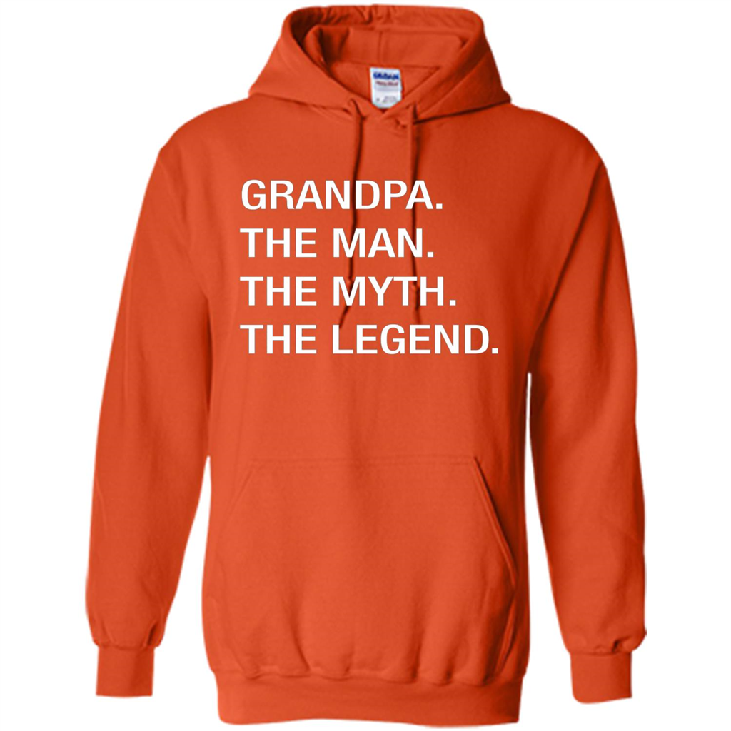 Grandpa The Man The Myth The Legend T-shirt Orange