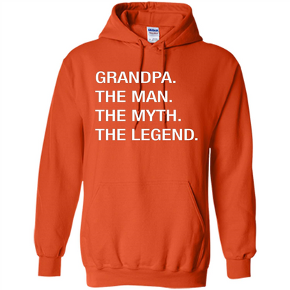 Grandpa The Man The Myth The Legend T-shirt Orange