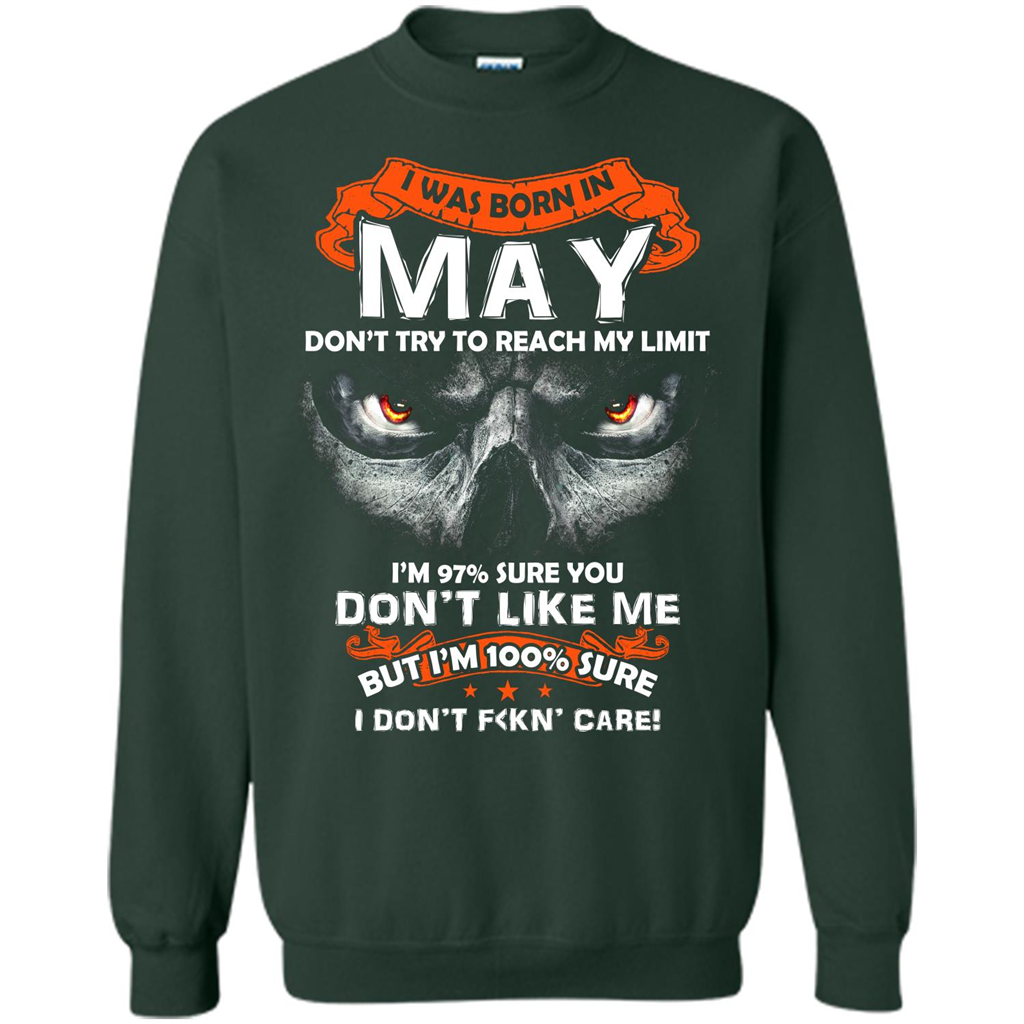 May T-shirt I Was Born In May T-shirt Forest Green