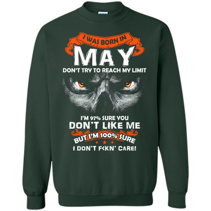 May T-shirt I Was Born In May T-shirt Forest Green