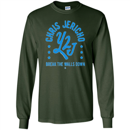 Chris Jericho Break The Walls Down T-shirt Forest Green