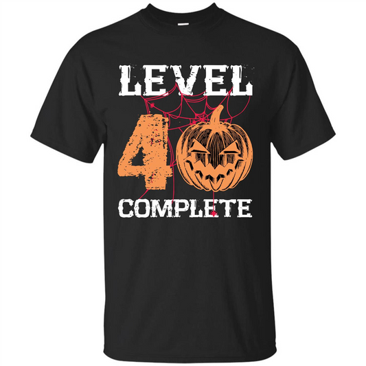 Halloween T-shirt Level 40 Complete Black