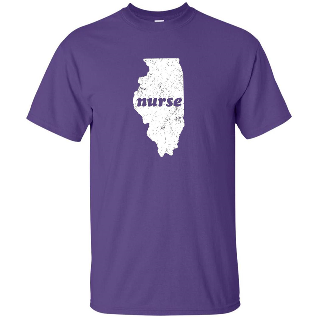 Nursing T-shirt Nurse Graduation Illinois T-shirt Purple