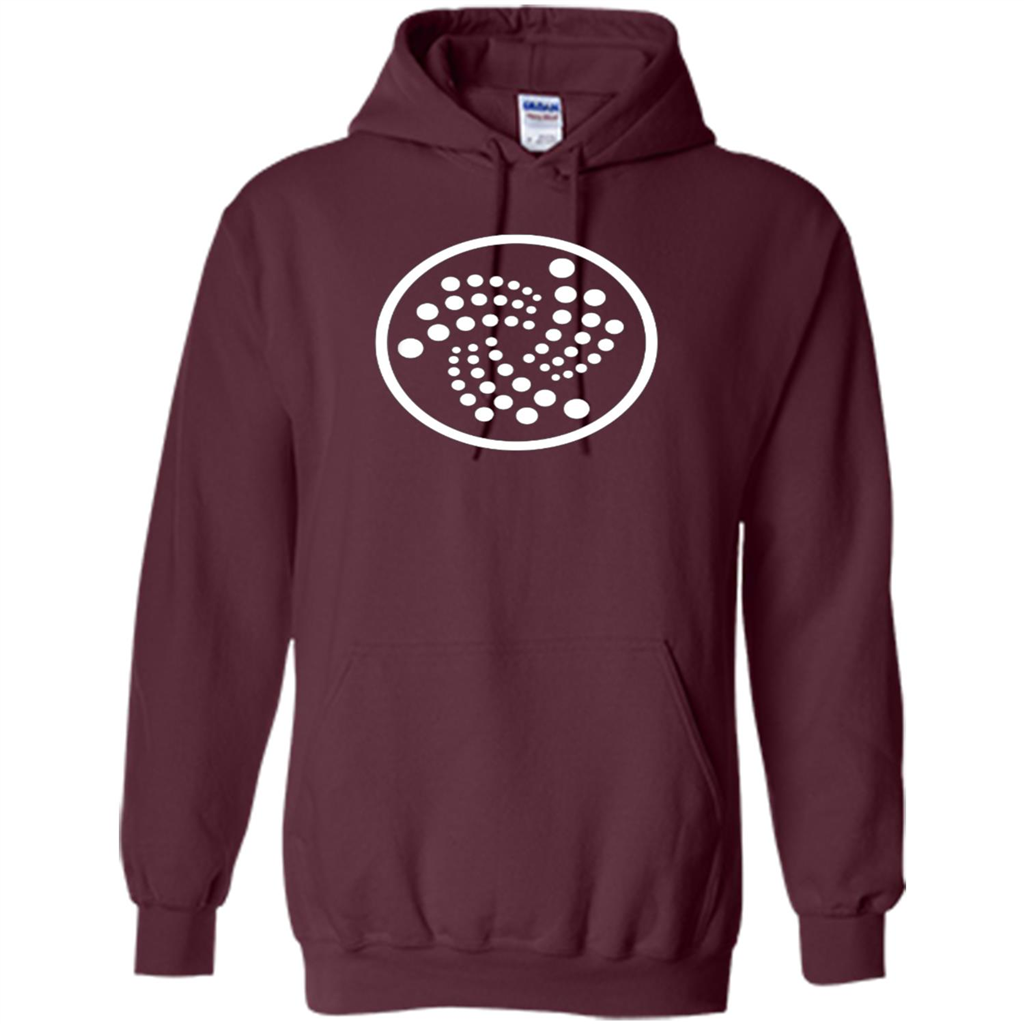 Iota T-Shirt - MIOTA Cryptocurrency Blockchain Token T-shirt Maroon