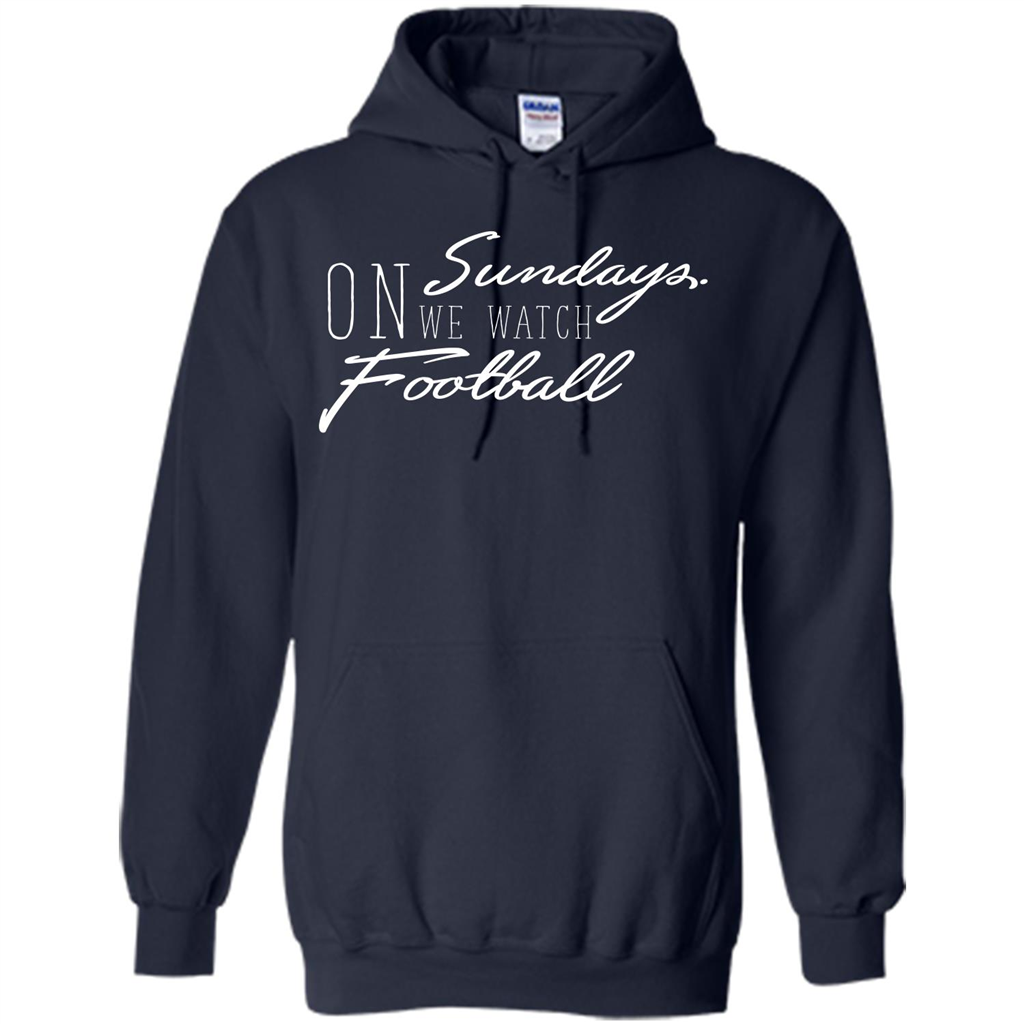 On Sundays We Watch Football T-shirt Navy