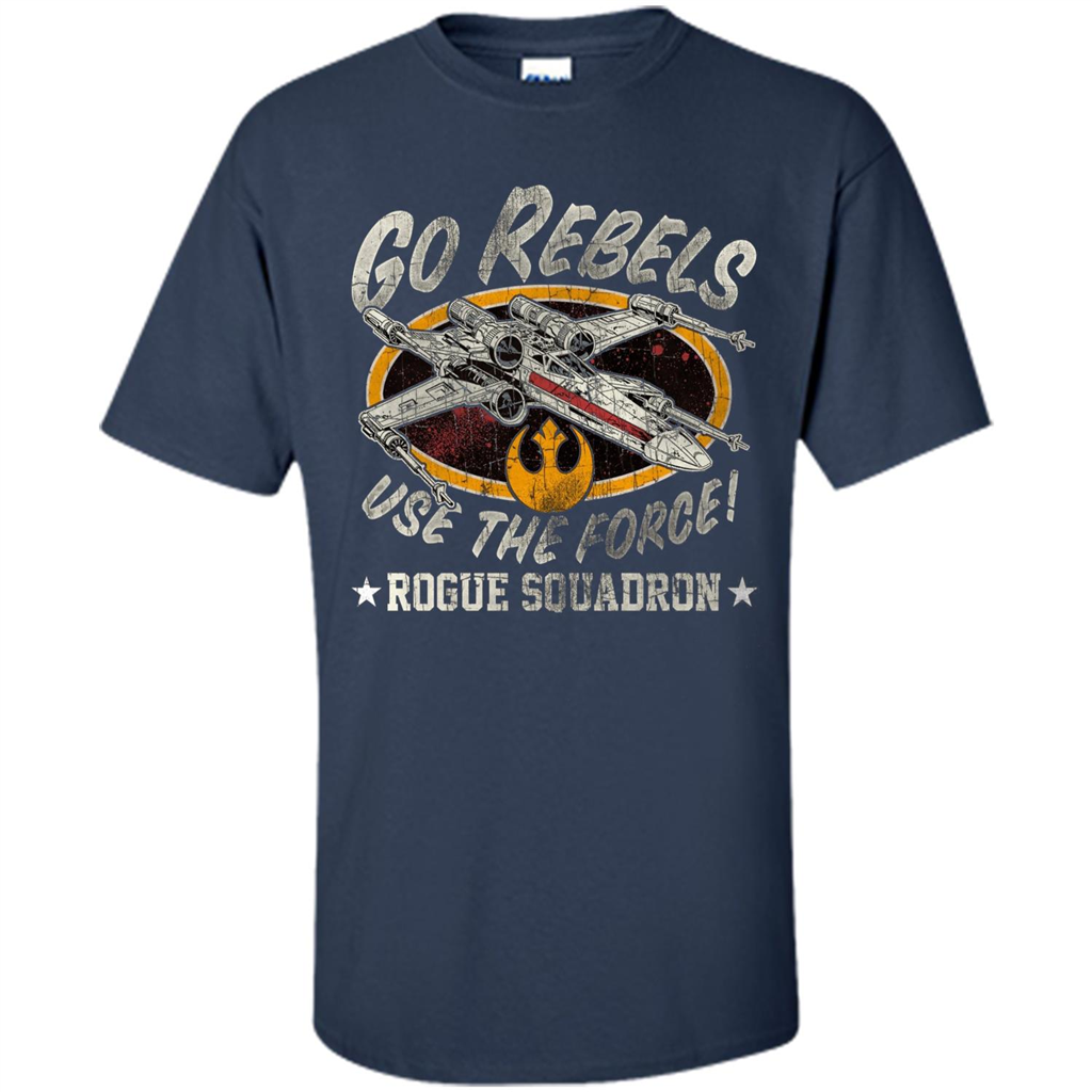 Rogue Squadron Graphic T-shirt Go Rebels Use The Force Navy
