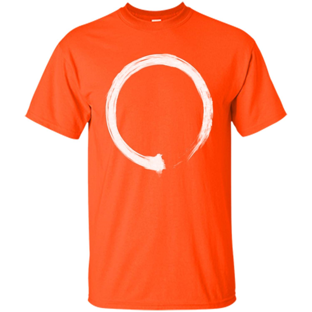 Zen Enso White T-shirt Orange