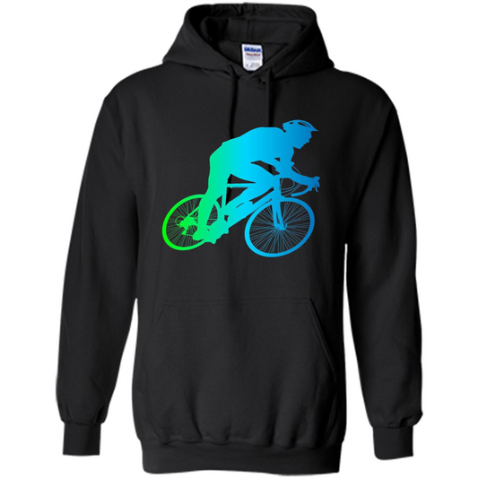 Bike Rider T-shirt Colorful Bicycle Biking Lover T-shirt Black