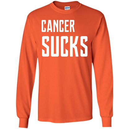 Cancer Sucks T-shirt Orange