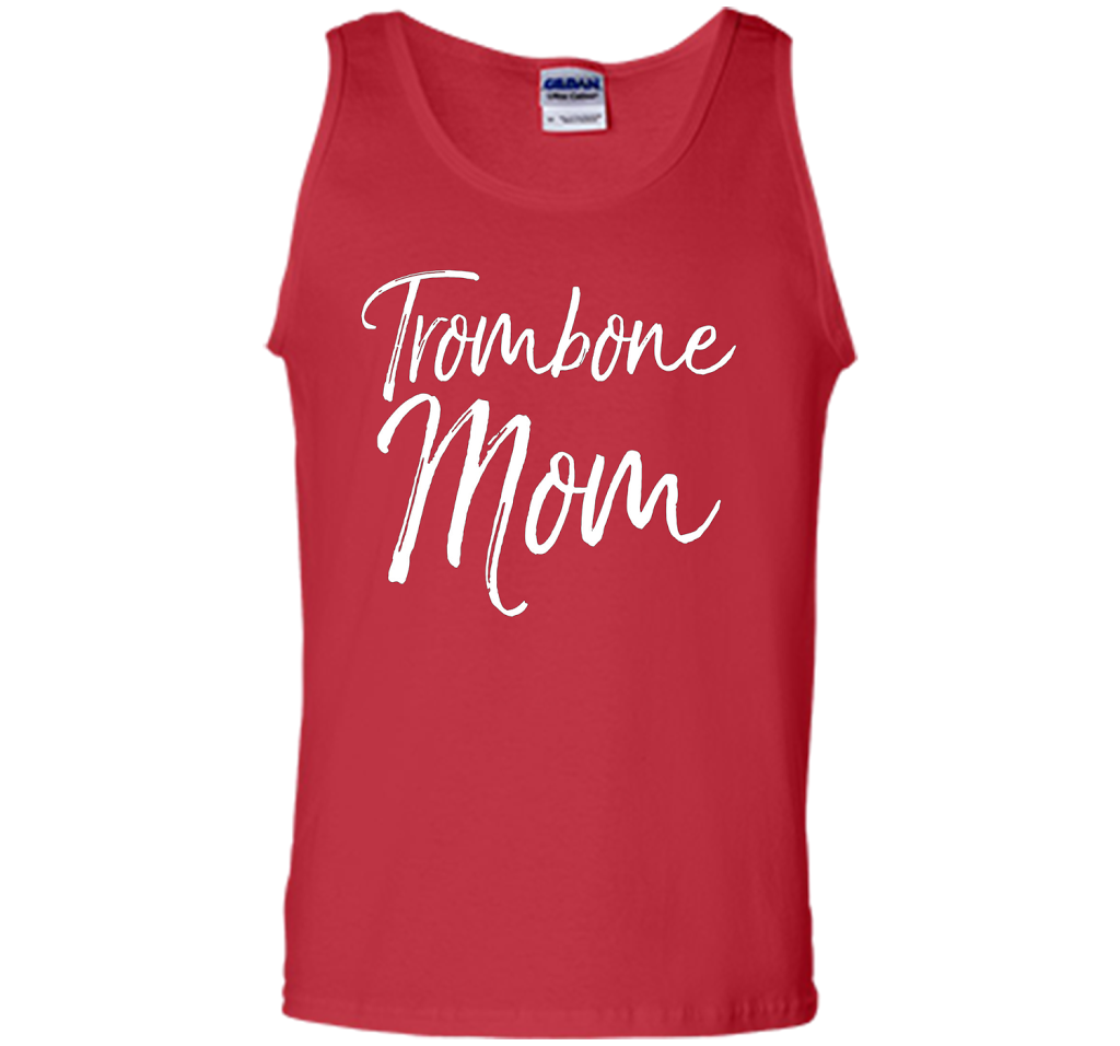 Trombone Mom Shirt Proud High School Marching Band Mother shirt Red